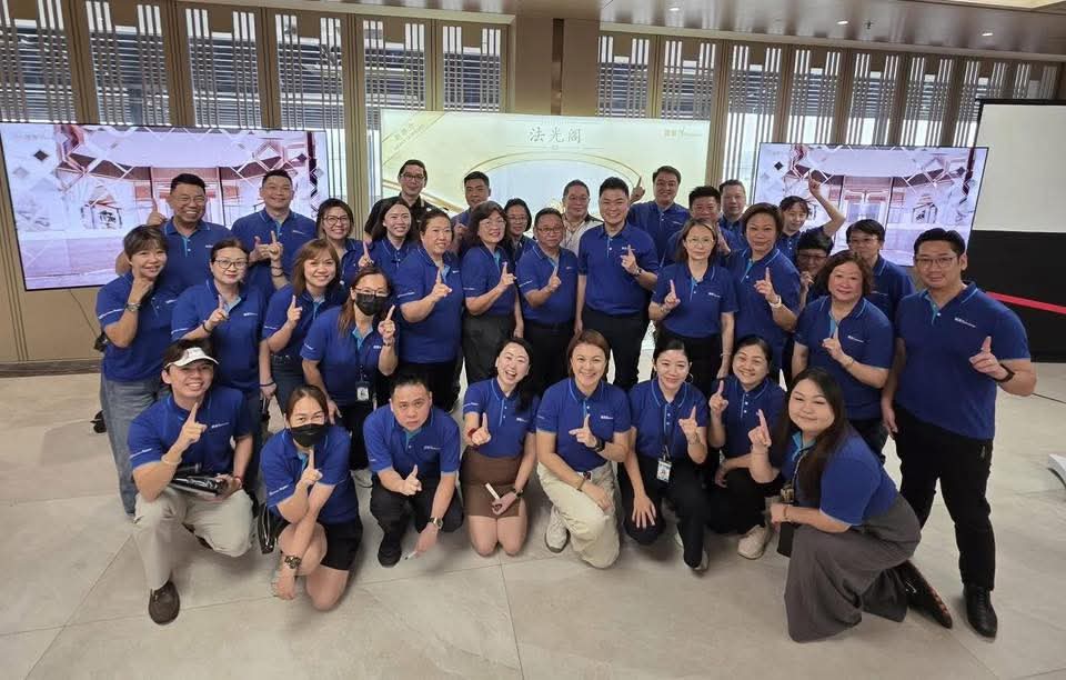 GoReach team at a company event
